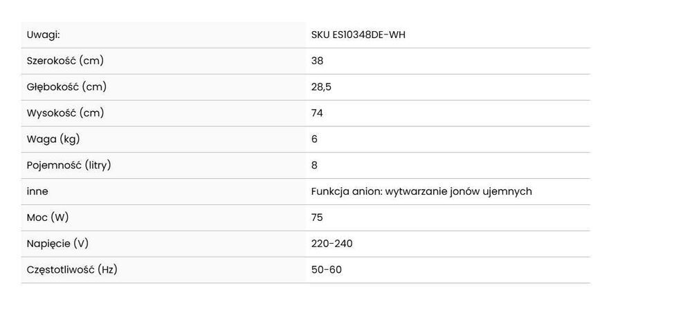 Klimatyzator wentylator nawilżacz jonizator 4w1