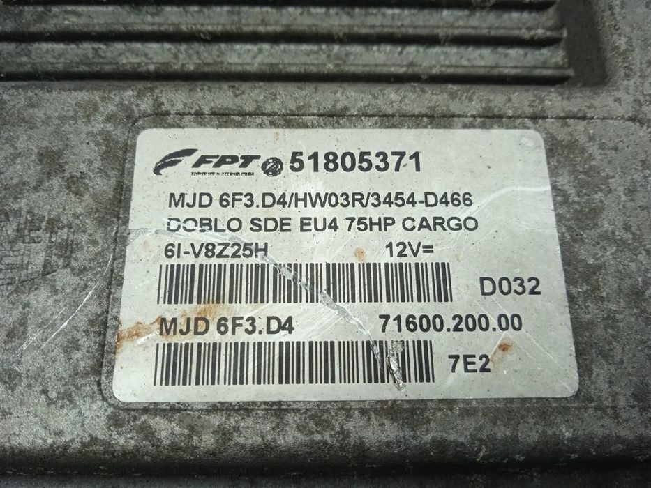 CENTRALINA MOTOR UCE FIAT DOBLO CARGO 2007