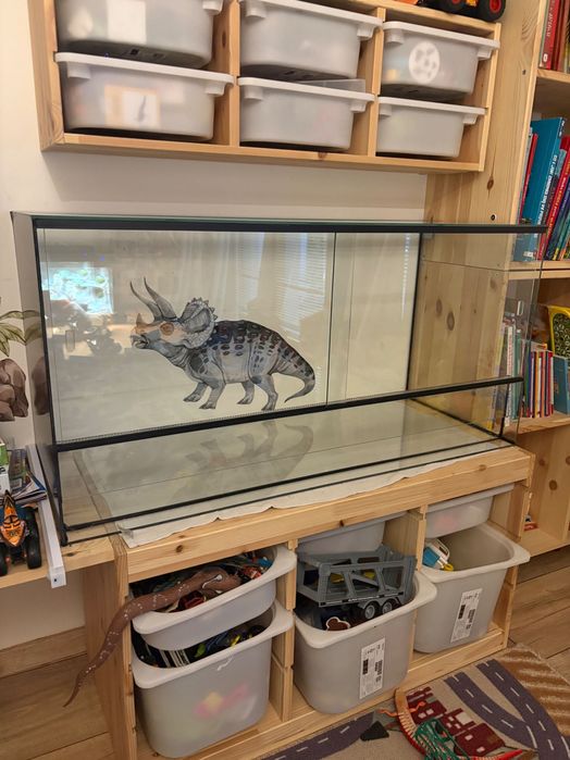 Terrarium szklane 100x40x50