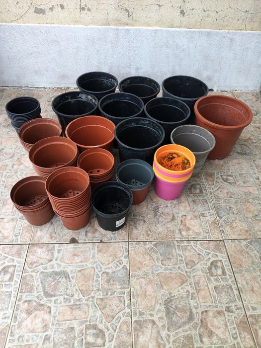 Lote potes plástico