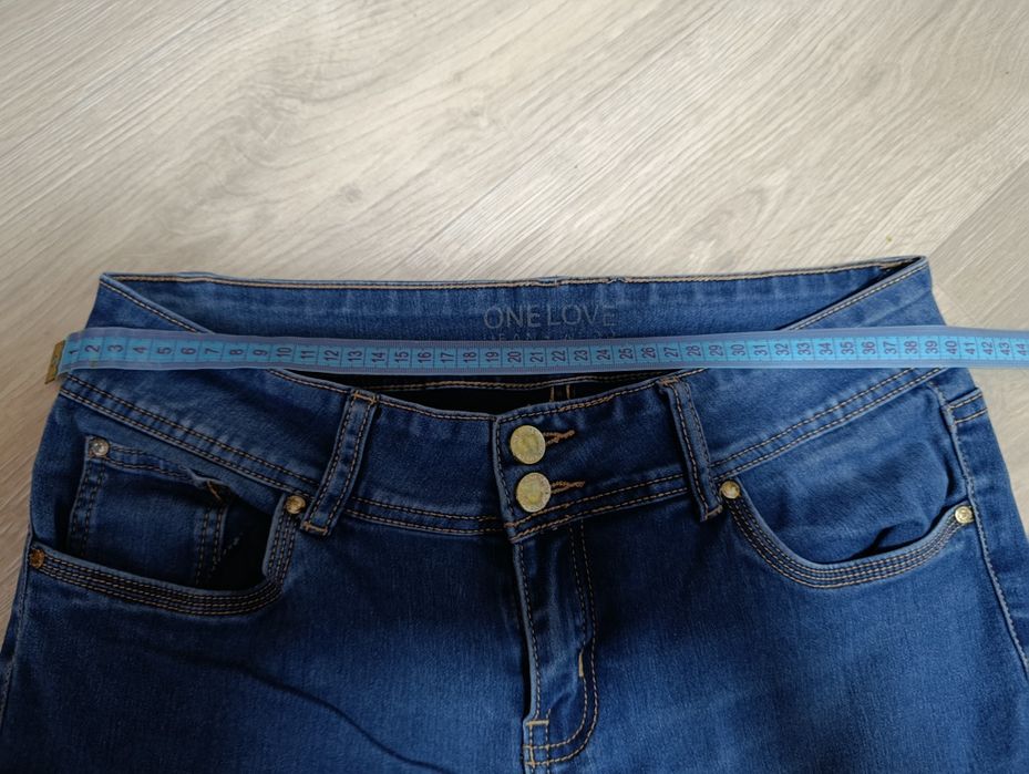 Джинсові штани жіночі, L розмір, низька посадка