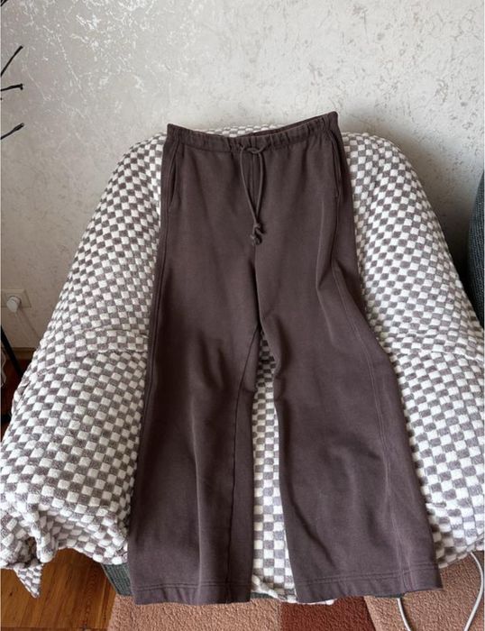 Коричневий спортивний костюм Zara оверсайз / Варене зіп-худі та штани