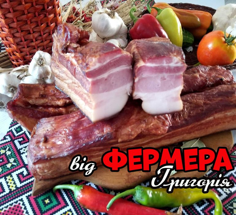 Домашня крафтова ковбаса,  кровянка, салтісон копчене на дровах