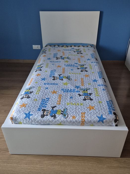Cama de criança 90X200 com estrado e opção de colchão