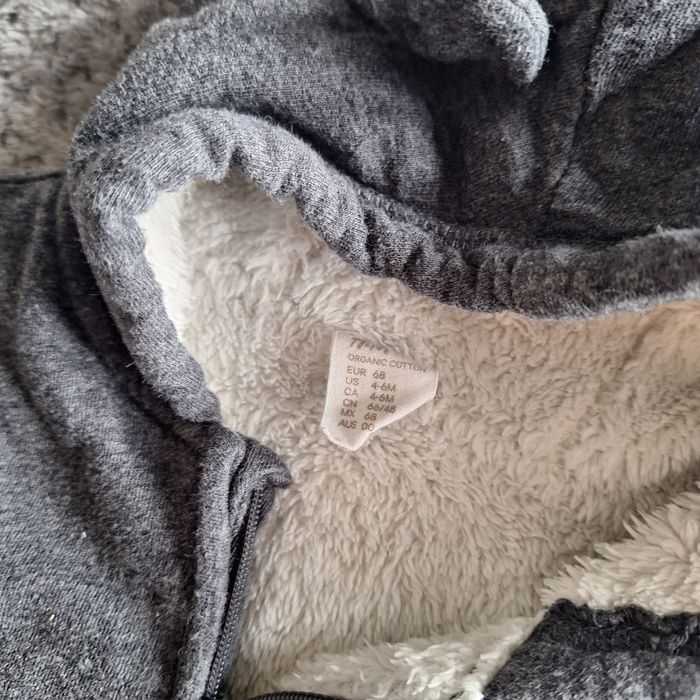 Kombinezon hm h&m 68 szary jesień wiosna