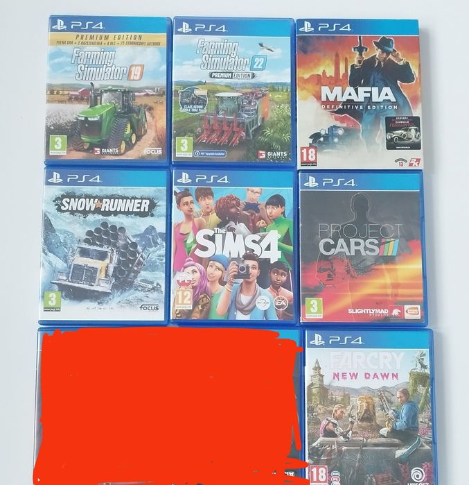 Gry na ps4 - pisz PW.