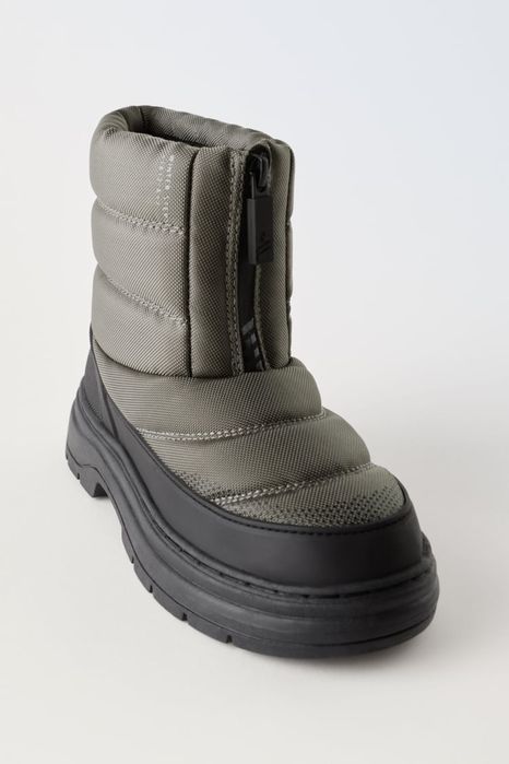 ZARA 33,38,39 зимові дутики сапоги ботинки зимове взуття