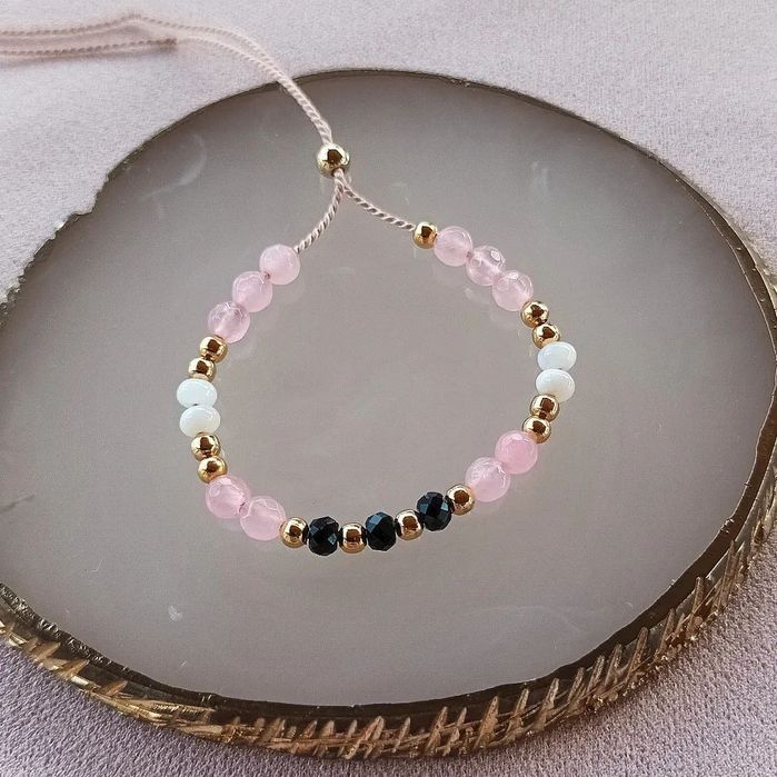 Damska bransoletka, biżuteria z kamieni naturalnych. Prezent. Handmade