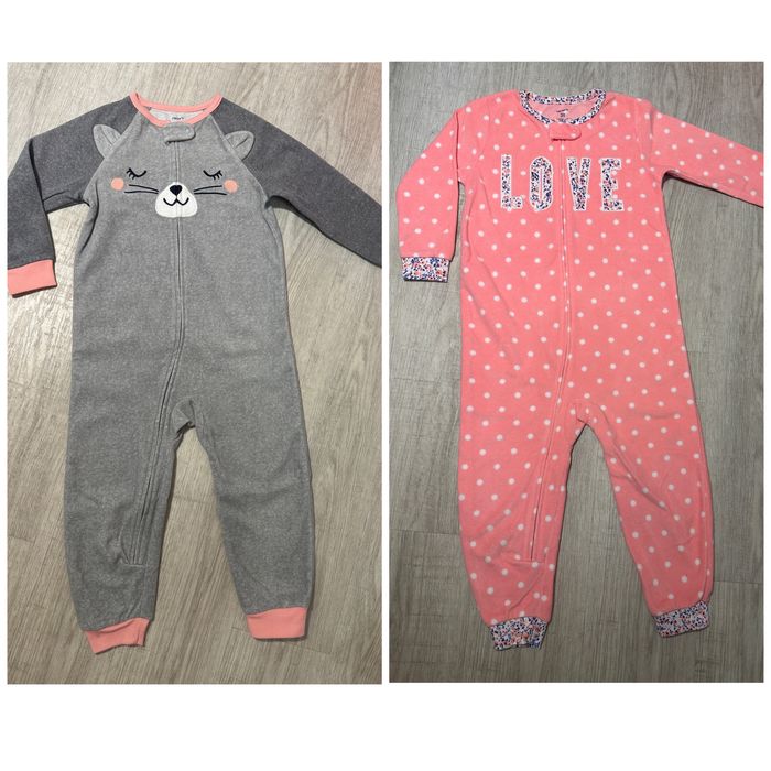 Carter’s флисовые человечки, комбинезоны, слипы для девочки на 3 г.