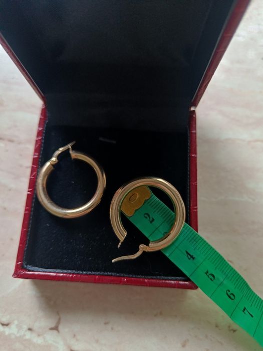 Kolczyki koła próba 585