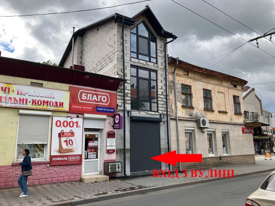 Оренда приміщення вул.Шептицького 7  три поверхи заг площею 150 м2 від власника