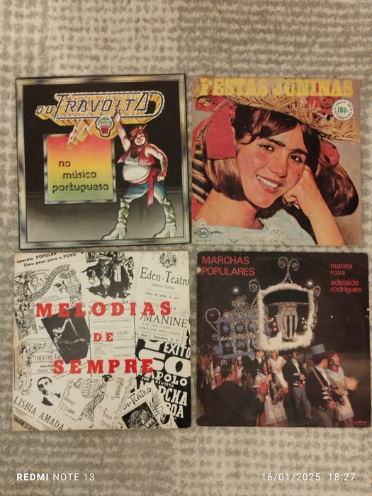 Various Vinyl Records of Portuguese Popular Marches