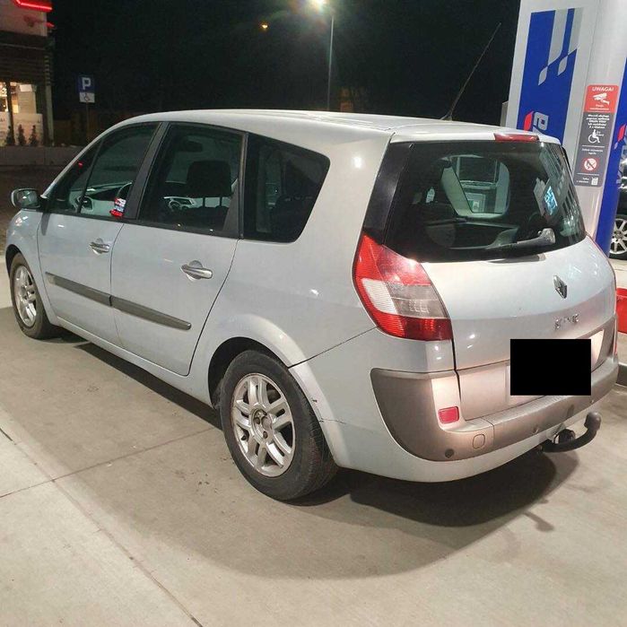 Renault Scenic II Grand 7 miejsc 1.9 dci kolor srebrny 632 na części