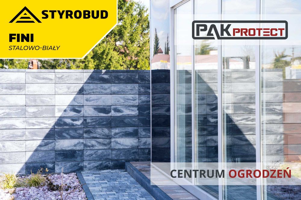 Pustak bloczek ogrodzeniowy FINI Ogrodzenie nowoczesne Modułowe