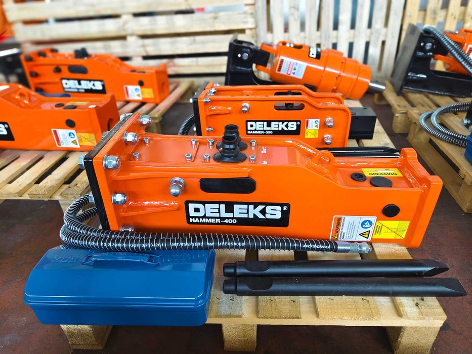 Martelo Silencioso p/Escavadora HAMMER-400-S -2 Ponteiras-ENVIO GRÁTIS