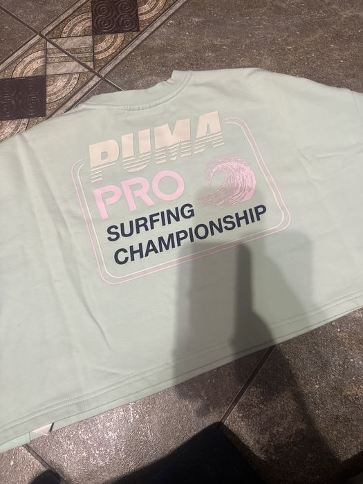 Puma вкорочена котонова футболка