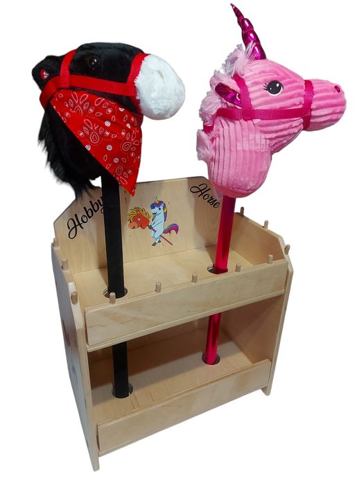 Stajnia hobby horse z dwoma konikami  Stojak PRODUCENT
