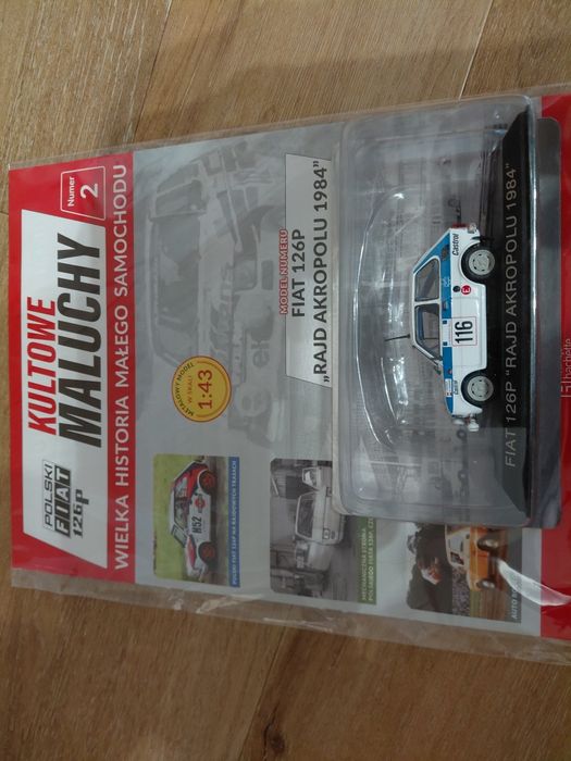 Oryginał  kultowe maluchy w skali 1:43 Fiat 126p Rajd