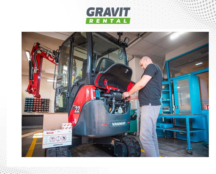 Wynajem, wypożyczenie koparek YANMAR 1,7 - 6 ton, do 5m gł. OD DEALERA