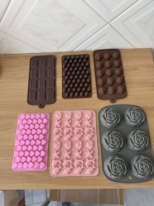 Conjunto de moldes para velas ou gesso diversos