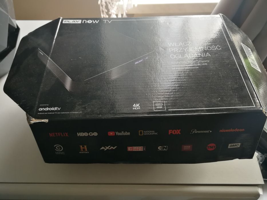 Play Now TV Box 4K Sagemcom | Android TV | Jak NOWY | Kom