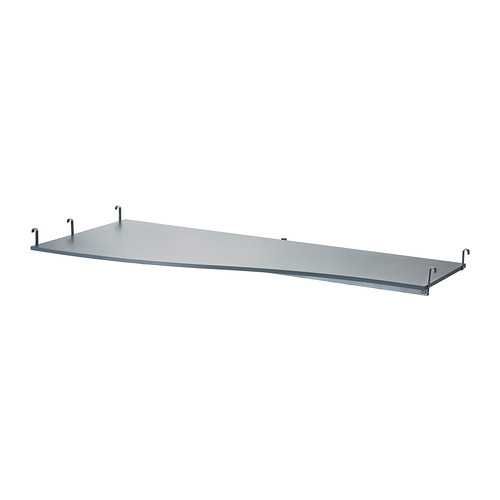 Cama Alta / Beliche Superior IKEA SVÄRTA (Cinza/Prata) com Tampo Secretária (Modelo descontinuado)