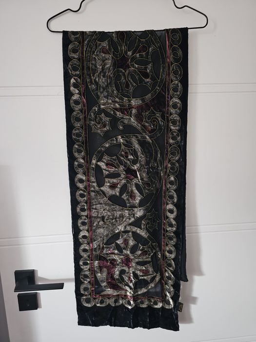 Szalik  jedwab wiskoza witrażowy