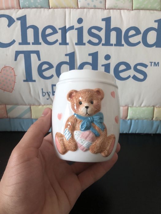 Вінтажний керамічний набір для ванної Cherished Teddies Enesco 1994