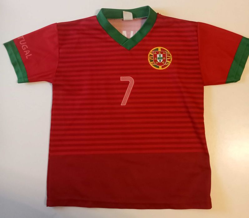 Camisola Futebol Portugal Ronaldo - Criança 6, 7, 8, 9 anos