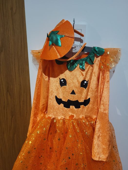 Sukienka dyna, halloween r. 104-110