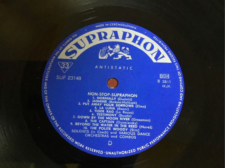 Non stop supraphon. Second supraphon album winyl