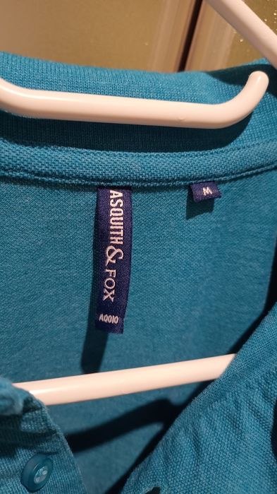 Asquith & Fox  NOWA  Brytyjska męska koszulka polo z bawełny, Roz. M