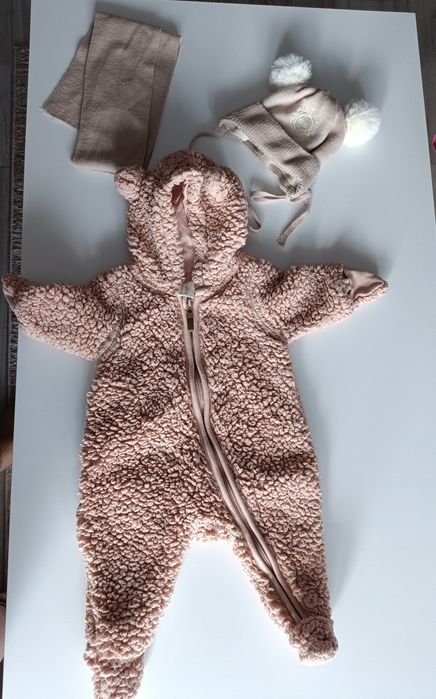 Kombinezon h&m r. Kurteczka , czapka, szalik KOMPLET 56 -68