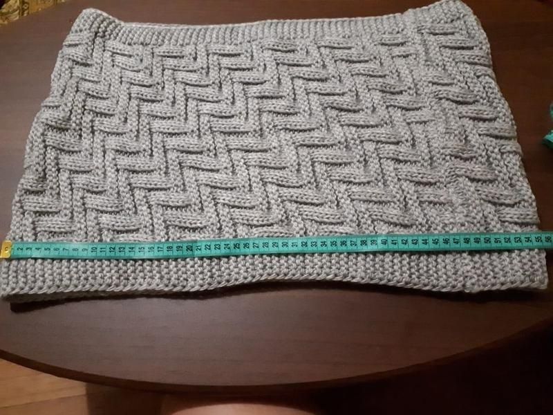 Женский шарф-хомут снуд