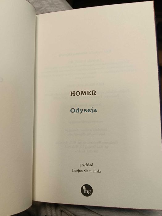 Iliada I Odyseja Homer oprawa skórzana