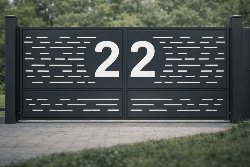 Brama, brama dwuskrzydlowa, brama przesuwna, ogrodzenie, balkon, plot