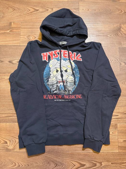 Худи Hysteric Glamour slim fit слим синее