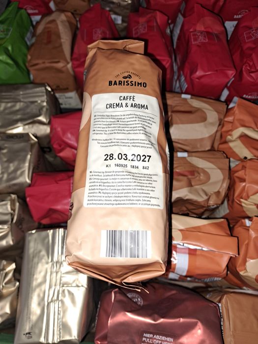 Kawa ziarnista 1kg Barissimo caffe Crema Aroma 6/10 jak Jacobs Dallmay
