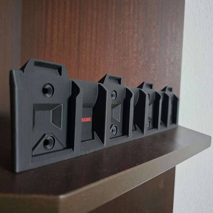 Suporte para 4 baterias Parkside