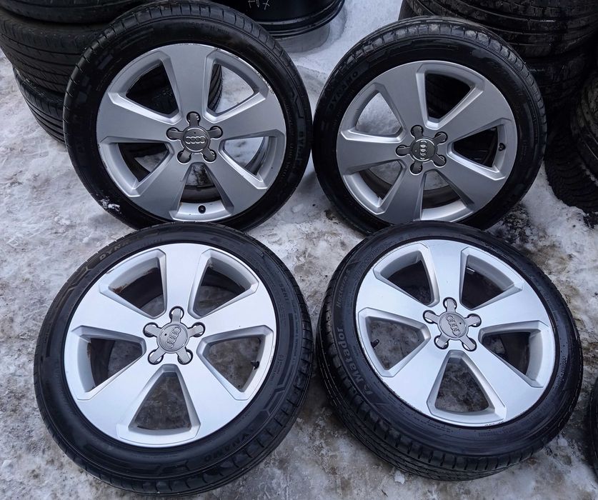Alu Felgi Aluminiowe 17'' Audi A3 8V z oponami 8V0.601.025BK et51 7,5j