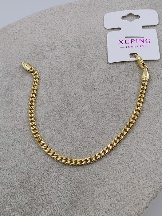 Bransoletka Xuping pozłacana 14 k 19 cm