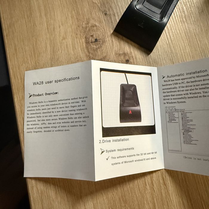 Біометричний сканер відбитків пальців з кабелем. Chipsailing CS9711