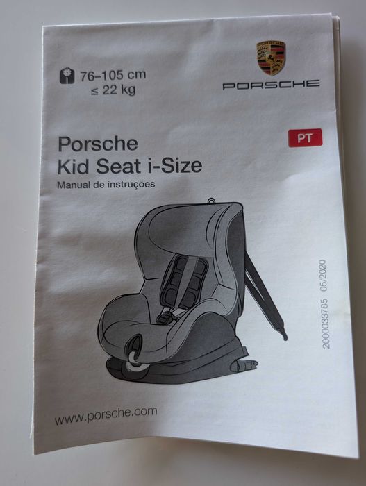 Cadeira Bebe Isofix da Porsche