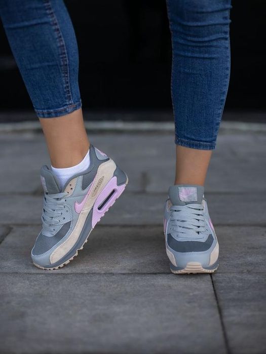 Nike air Max 90,серо розовые