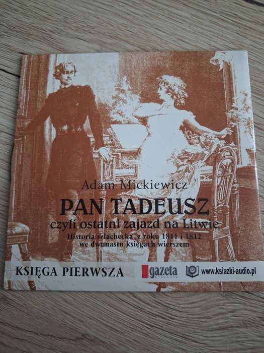 Płyta CD Adam Mickiewicz Pan Tadeusz Księga 1