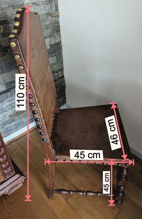 Mobília de sala de jantar em madeira maciça de carvalho!