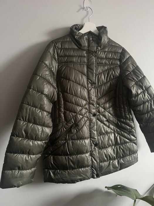 Pikowana kurtka khaki 36