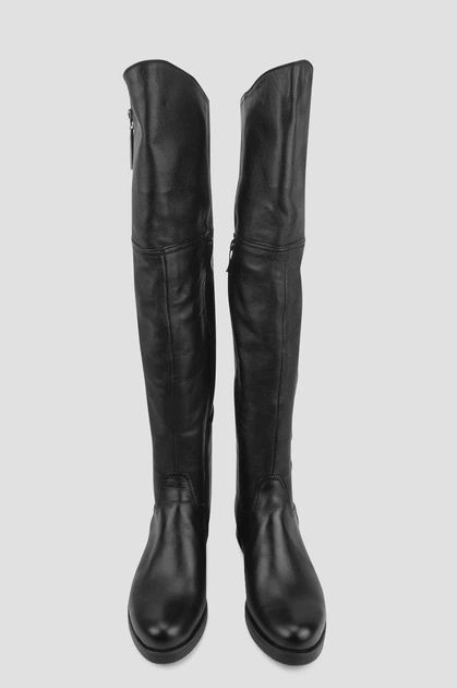 Чоботи ботфорти з натуральної шкіри (сапоги, труби)