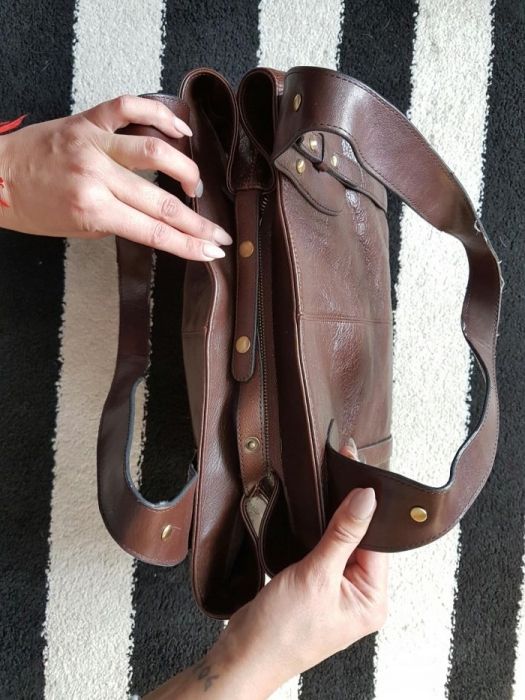 Piękna skórzana torebka