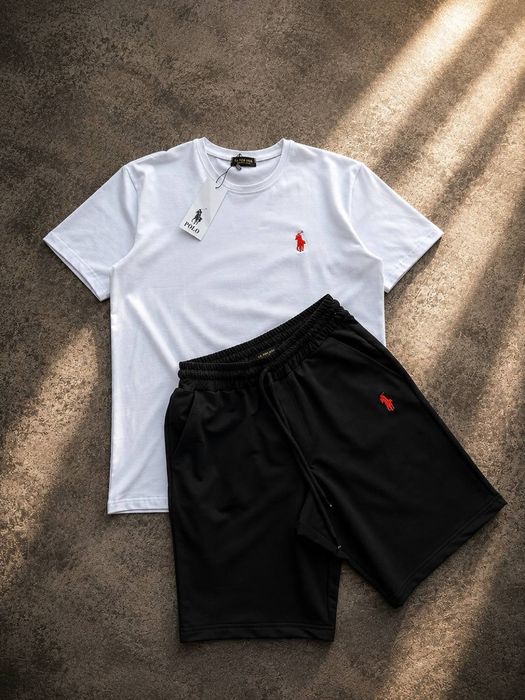 Чоловічий комплект Polo Ralph Lauren | Футболка + шорти Стильний комплект Polo Ralph Lauren | Тренд 2026